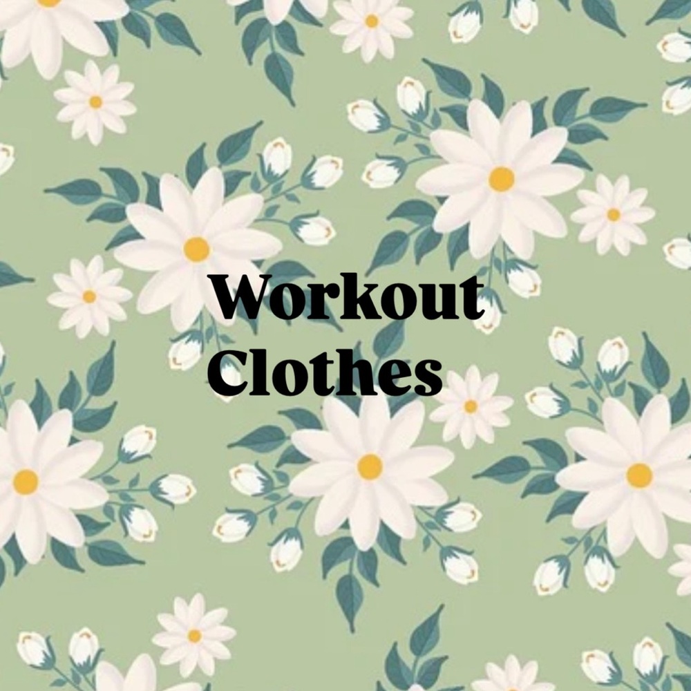 Workout clothes section